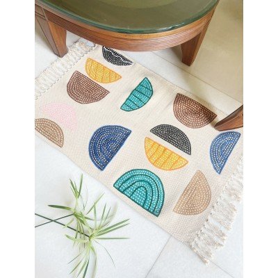 Abstract Semi Circle Rug Abstract Semi Circle Rug