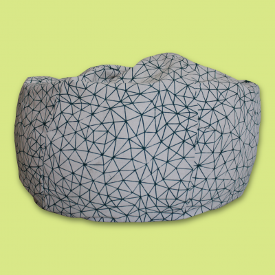 Green geometry bean bag Green geometry bean bag