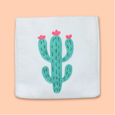 Cactus Embroidered Storage Bag Cactus Embroidered Storage Bag