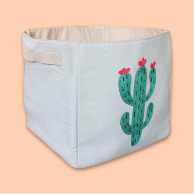 Cactus Embroidered Storage Bag Cactus Embroidered Storage Bag