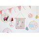 Red polka Bunting