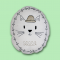 Super Cat embroidery shape cushion