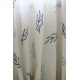 Azure Sage Leaf Embroidery Curtain