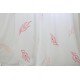 Blush Sage Leaf Embroidery Curtain