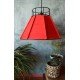 Woven Wire Hanging Lamp Red