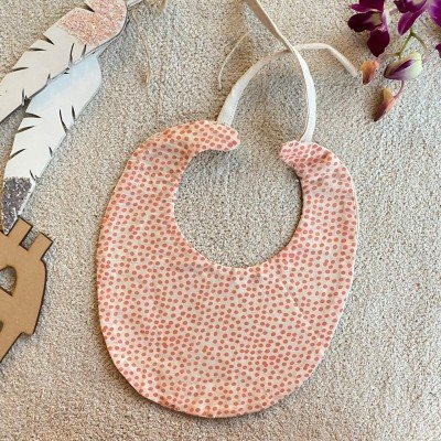 Orange polka bib Orange polka bib