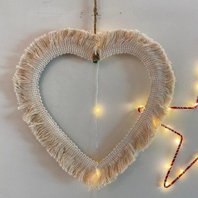 Macrame Heart Hanging Macrame Heart Hanging