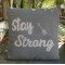 Stay strong embroided Cushion