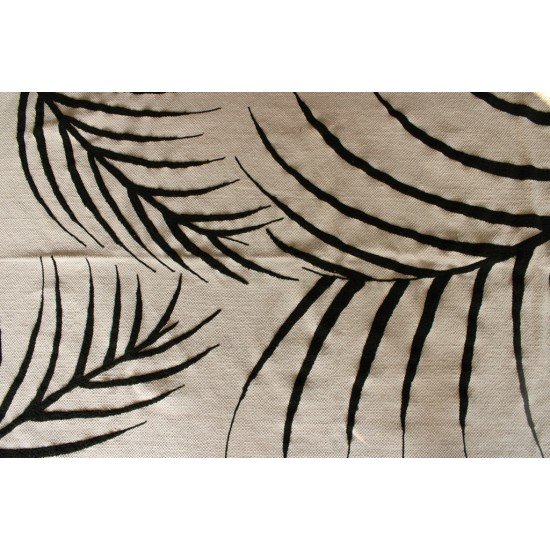 Palm leaf embroided Rug