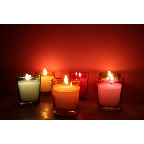 Scented Glass Candles (Set Of 6) Scented Glass Candles (Set Of 6)