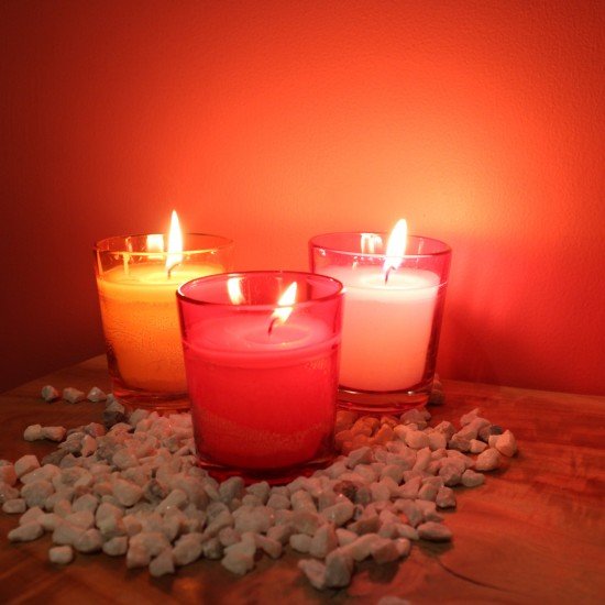 Scented Glass Candles (Set Of 6) Scented Glass Candles (Set Of 6)