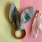  Dark Grey bunny ear teether