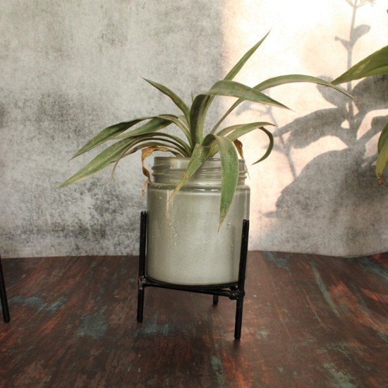Glass planter with stand - Small