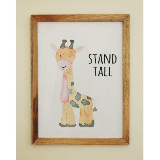 Stand Tall Giraffe Wall frame