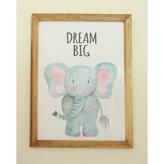 Dream Big Elephant Wall frame