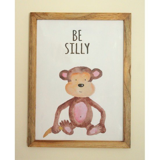 Be Silly Monkey Wall frame