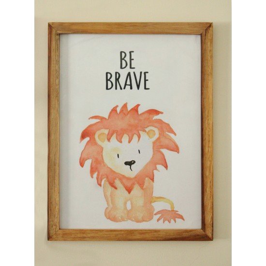 Be Brave Lion Wall frame