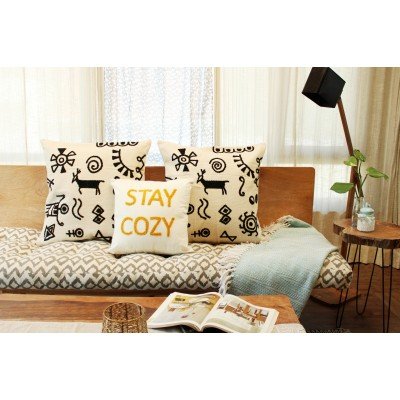 Black Tribal Cushion