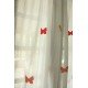 Butterfly applique Curtain With Embroidery