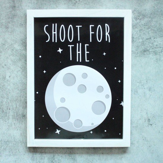 Shoot For The Moon Wall frame