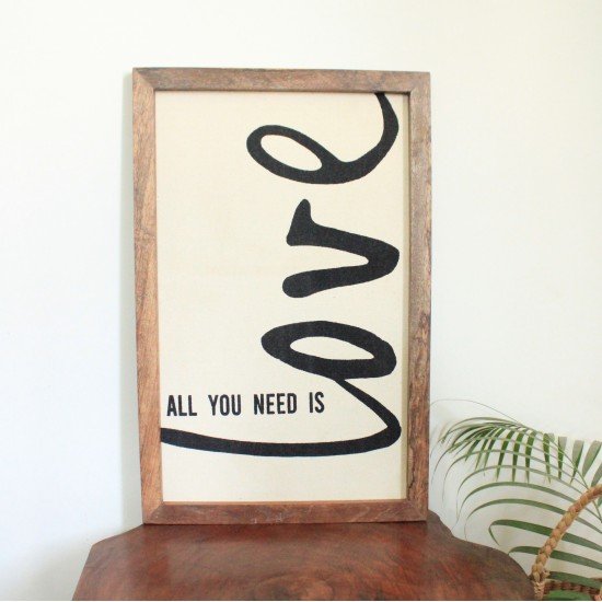 All you need is Love wall frame