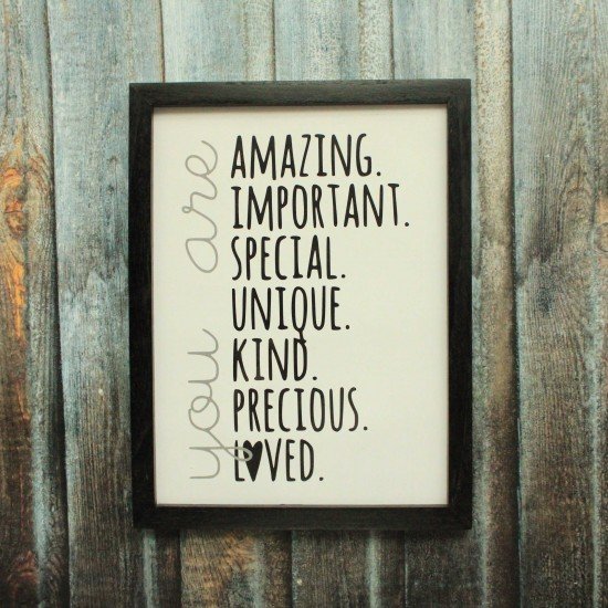 You Are Amazing Wall Frame