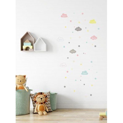 Cloud & Polka Wall Decal Cloud & Polka Wall Decal