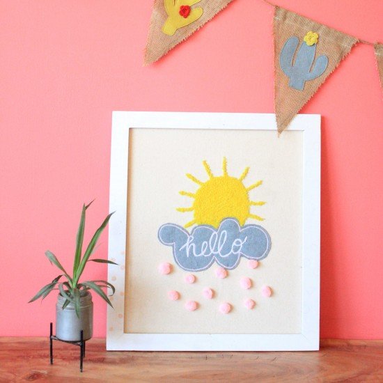 Hello Sunshine Wall Frame