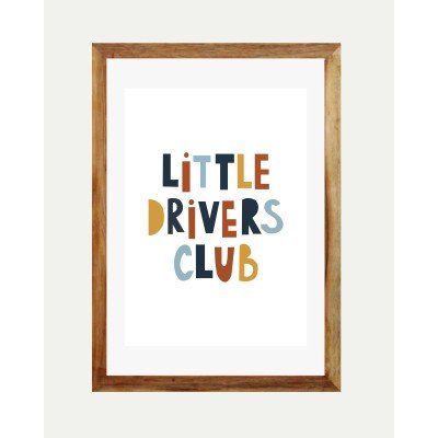 Little Driver's Club Wall Frame Little Driver's Club Wall Frame