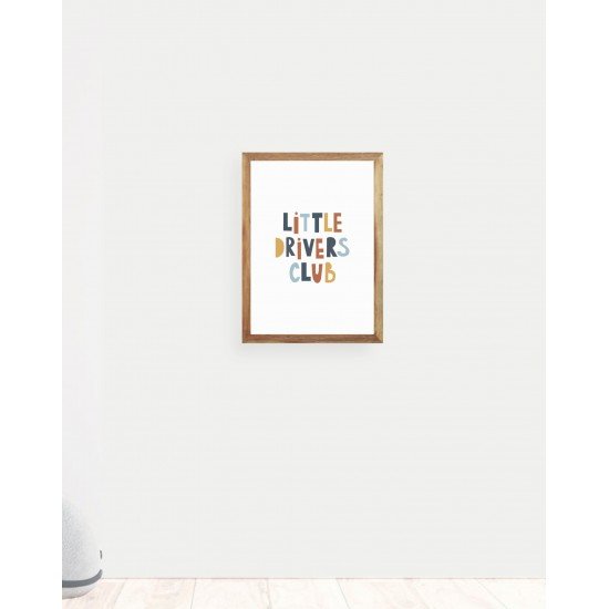 Little Driver's Club Wall Frame Little Driver's Club Wall Frame