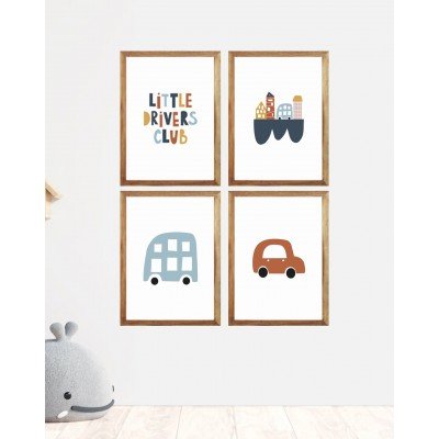 Little Driver's Club Wall Frame Little Driver's Club Wall Frame
