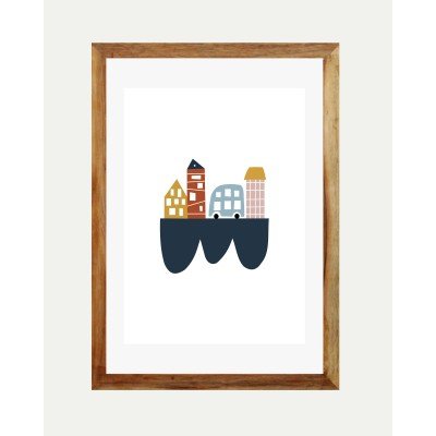 City Car Wall Frame City Car Wall Frame