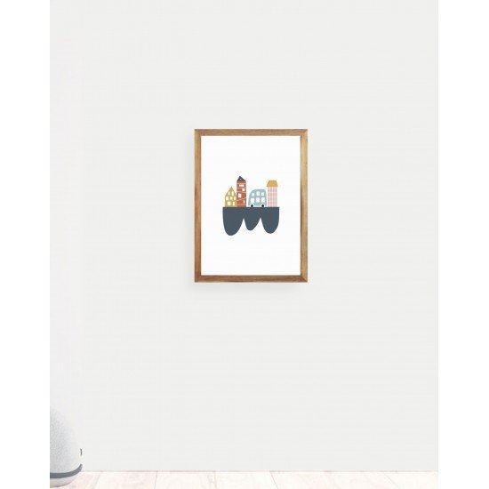 City Car Wall Frame City Car Wall Frame