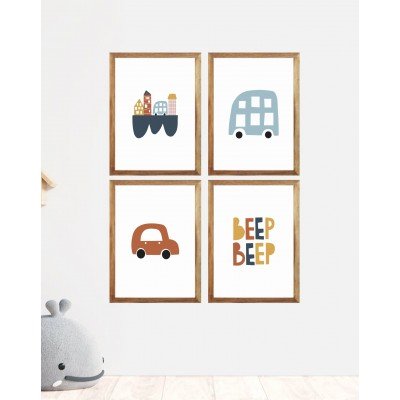 City Car Wall Frame City Car Wall Frame