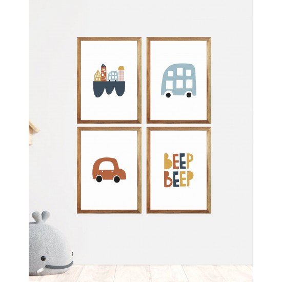 City Car Wall Frame City Car Wall Frame