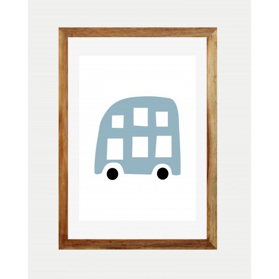 Blue Car Wall Frame