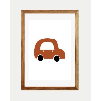 Red Car Wall Frame Red Car Wall Frame