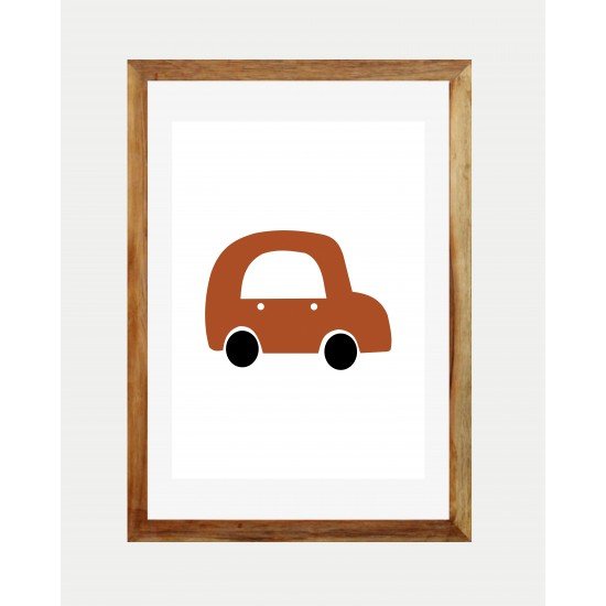 Red Car Wall Frame Red Car Wall Frame