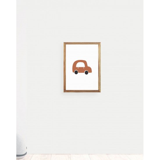 Red Car Wall Frame Red Car Wall Frame
