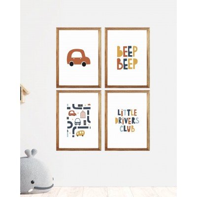 Red Car Wall Frame Red Car Wall Frame