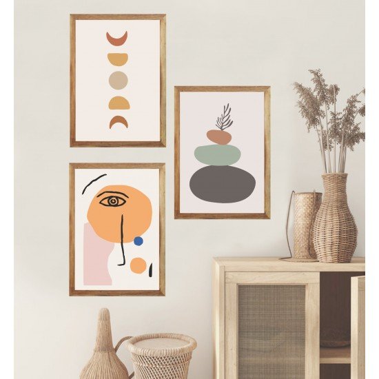 Abstract Face Wall Frame