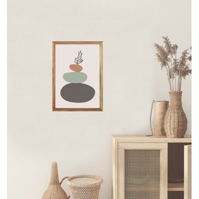 Abstract Pebbles Wall Frame Abstract Pebbles Wall Frame