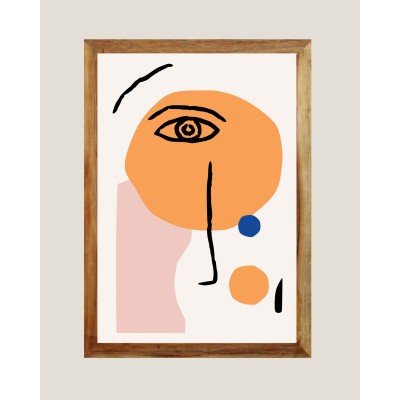 Abstract Face Wall Frame Abstract Face Wall Frame
