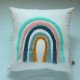 Colourful Rainbow embroidered Cushion