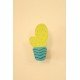 Yellow Pot Cactus Wall Hook