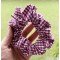 Purple Gingham Scrunchie