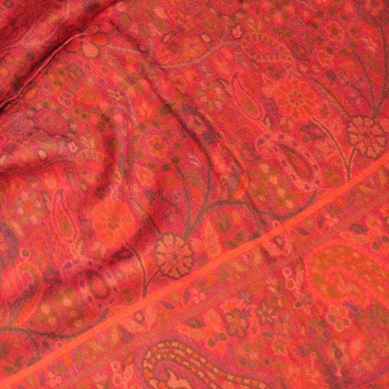 Pink Kani floral Multicolour Stole