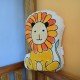 Happy Lion handpainted Cushion