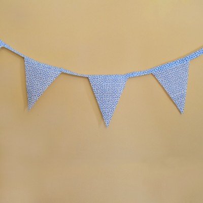 Blue Polka Bunting