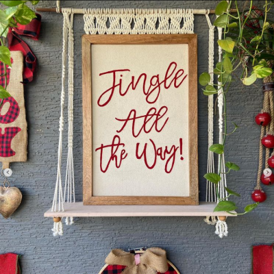 Jingle All The Way wall frame